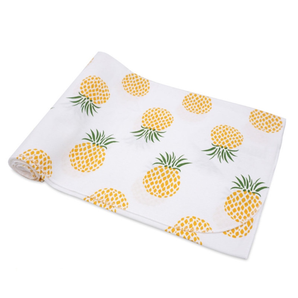 Cotton Pineapple receiving blanket